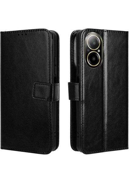 Realme 12 Lite 4g Için Kılıf Kart Tutucu Cüzdan Manyetik Kapak Çevirin (Yurt Dışından)