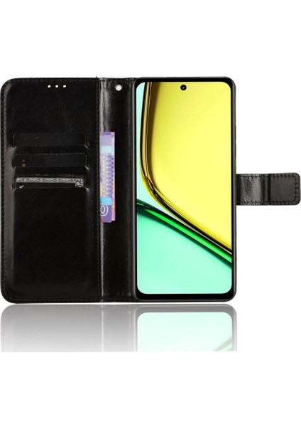 Realme 12 Lite 4g Için Kılıf Kart Tutucu Cüzdan Manyetik Kapak Çevirin (Yurt Dışından)
