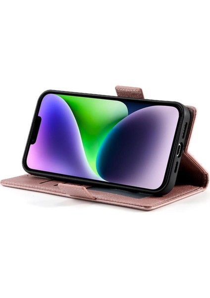 IPhone 14 Için Flip Case Artı Kartvizit Yuvaları Günlük Kullanım Cüzdan Flip (Yurt Dışından)