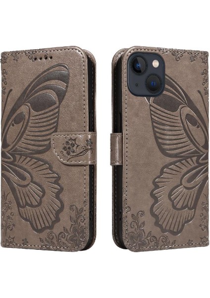 Kredi Kartı Yuvası ile IPhone 14 Için Flip Case Ayrılabilir El Kayışı Yüksek (Yurt Dışından) modelleri