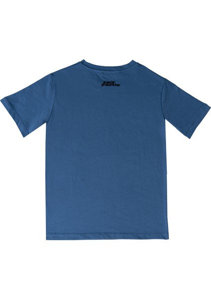 Mavi Şimşek Baskılı Bisiklet Yaka Kısa Kol Erkek Çocuk T-Shirt B500321 fiyatları