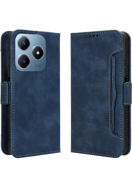 Realme C63 4g Için Kılıf Deri Cüzdan Kapak Manyetik Kapatma Ayarlanabilir (Yurt Dışından)