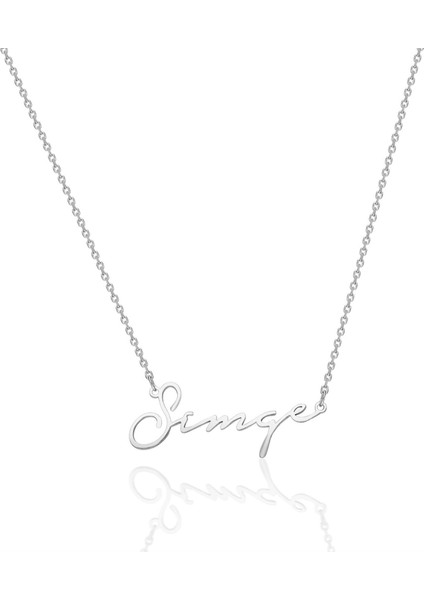 Yatay Imza Stili Isim Kolye fiyatları