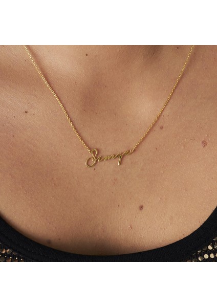 Yatay Imza Stili Isim Kolye modelleri