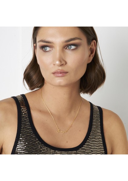 Yatay Imza Stili Isim Kolye indirimleri