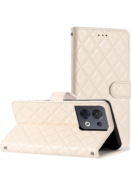 Oppo Oppo 8 5g Manyetik Folio Tpu Darbeye Kart Yuvaları Pu Için Flip Case (Yurt Dışından)