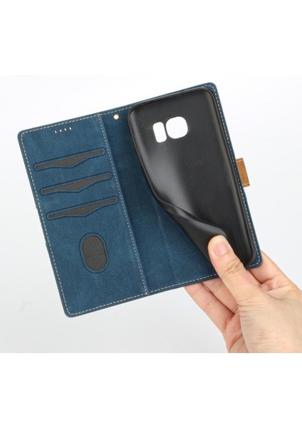 Samsung Galaxy S7 Bilek Kayışı Kickstand Manyetik Kapatma Için Cüzdan Kılıf (Yurt Dışından)