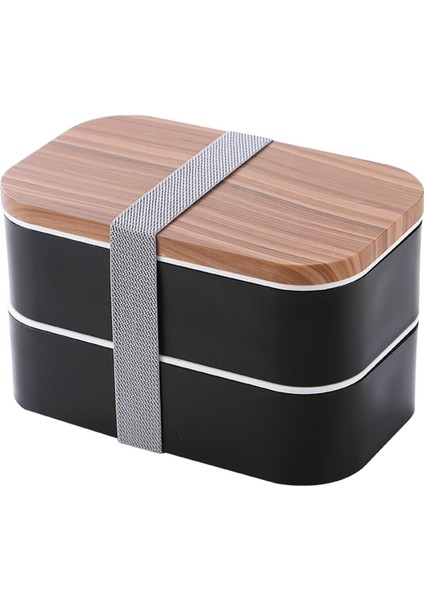 Bento Box Yeniden Kullanılabilir Sızdırmaz Mikrodalga Yetişkin Öğle Yemeği Kutusu Seti Piknik Yürüyüşü Için Siyah (Yurt Dışından) fırsatları