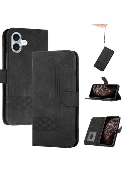 Kullanışlı Stand Özellik Kartı ile IPhone 16 Plus Case Cüzdan ile Uyumlu (Yurt Dışından)