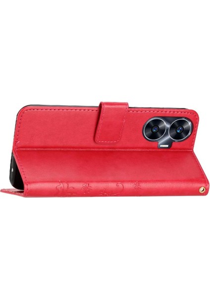 Realme C55 Pu Deri Kart Tutucu Manyetik Kapatma Kickstand Için Filp Durumda (Yurt Dışından) fırsatları