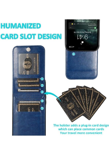 IPhone 12 Pro Max Kart Tutucu Premium Deri Manyetik ile Uyumlu (Yurt Dışından)
