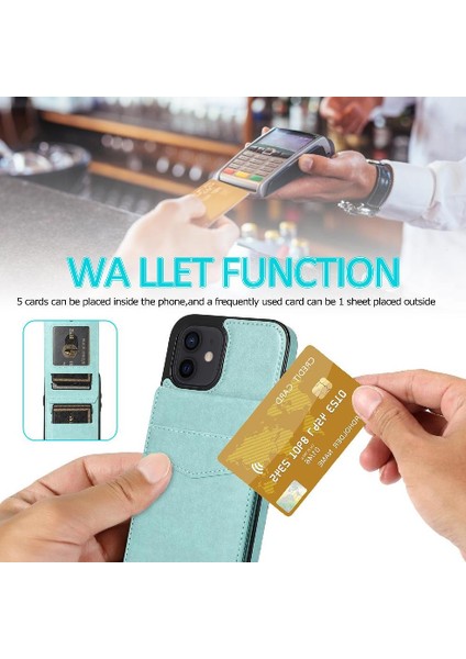 IPhone 12 Manyetik Toka Kickstand Premium Deri ile Uyumlu (Yurt Dışından) fiyatları