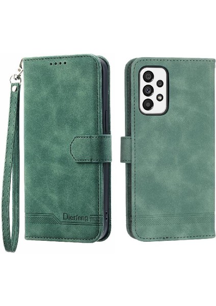 Samsung Galaxy A73 Kart Yuvaları Için Flip Case Bileklik Nakit Cep Prim (Yurt Dışından)