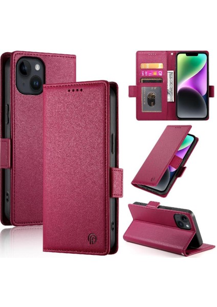 IPhone 14 Cüzdan Günlük Kullanım Için Flip Case Kartvizit Yuvaları (Yurt Dışından) modelleri