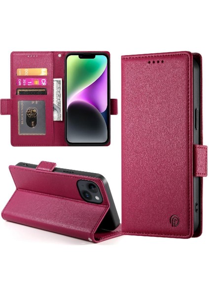 IPhone 14 Cüzdan Günlük Kullanım Için Flip Case Kartvizit Yuvaları (Yurt Dışından) fırsatları