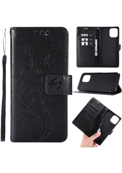 IPhone 12/12 Pro Bilek Kayışı Kickstand Kart Tutucu Manyetik Için Filp Durumda (Yurt Dışından)