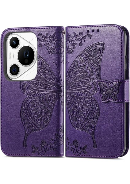 Huawei Pura 70 Pro Kanat Çok Renkli Cüzdan Iş Için Flip Case (Yurt Dışından)