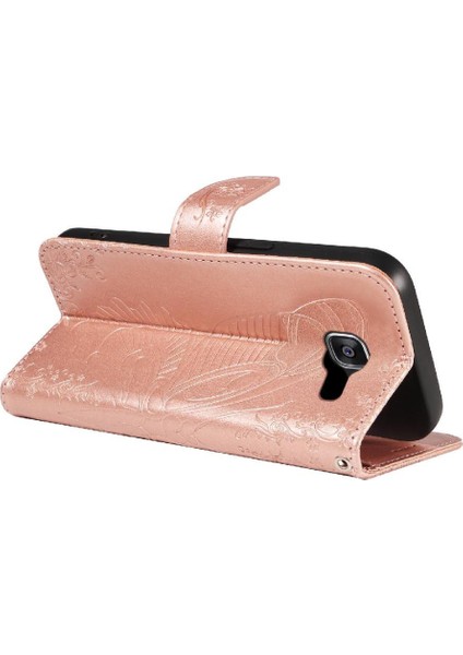 Samsung Galaxy A3 Için Flip Case 2016 Ayrılabilir El Kayışı Kabartmalı Yüksek (Yurt Dışından)