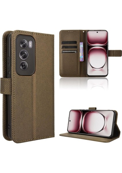 Oppo Oppo 12 Pro 5g Için Kılıf Kapak Manyetik Cüzdan Kickstand Kart Tutucu (Yurt Dışından)