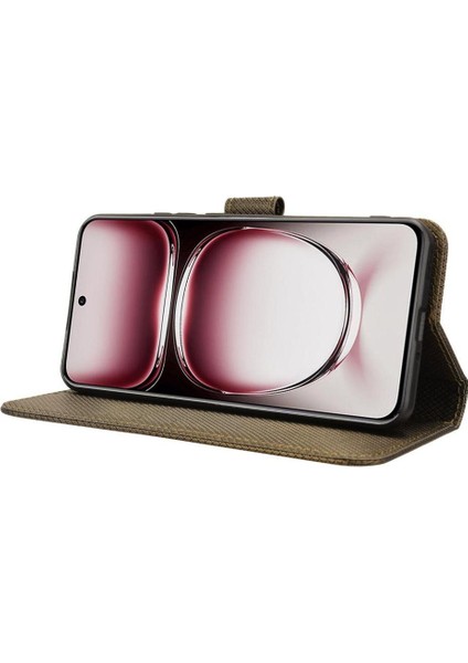 Oppo Oppo 12 Pro 5g Için Kılıf Kapak Manyetik Cüzdan Kickstand Kart Tutucu (Yurt Dışından) modelleri