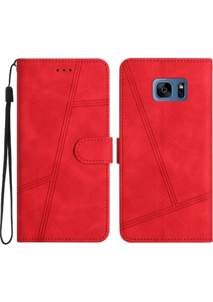 Samsung Galaxy S7 Için Flip Case Kart Yuvaları Tutucu Manyetik Kapak Folio Tam (Yurt Dışından)