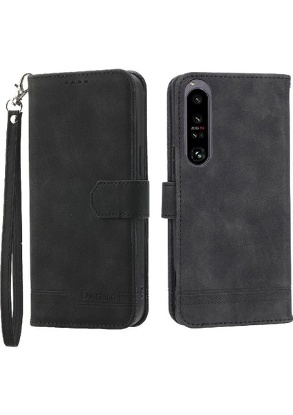 Sony Xperia 1 V Bileklik Premium Manyetik Kapatma Nakit Için Flip Case (Yurt Dışından)