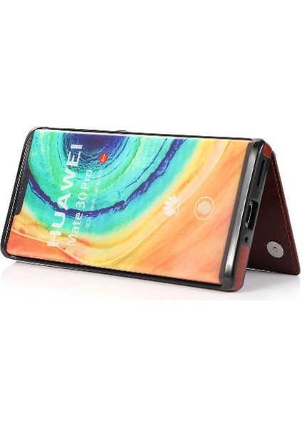 Bdt Shop Kart Tutucu Kickstand ile Huawei Mate 30 Pro Pu Deri Için Cüzdan Kılıf (Yurt Dışından)