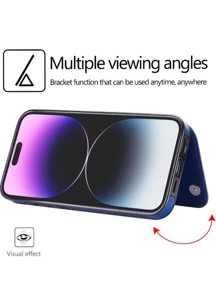 Kart Tutucu Kart Yuvaları Çift ile IPhone 15 Pro Kickstand Için Cüzdan Kılıf (Yurt Dışından) fiyatları