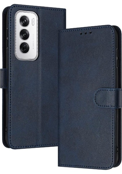 Toka ile Oppo Oppo 12 5g Için Flip Case Pu Deri Saf Renk ile (Yurt Dışından)