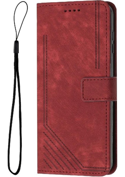 Oppo Oppo 12 5g Cüzdan Kickstand Kart Ekleme Pu Deri Için Flip Case (Yurt Dışından)