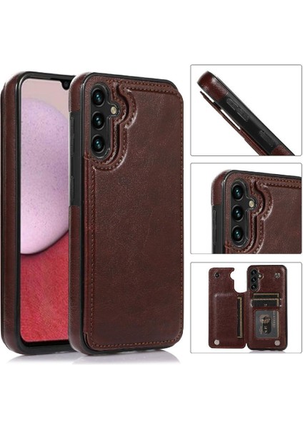 Samsung Galaxy A35 5g Kart Yuvaları Için Cüzdan Kılıf Pu Deri Kickstand (Yurt Dışından)