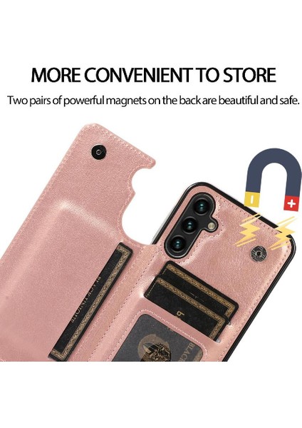 Samsung Galaxy A35 5g Kart Yuvaları Için Cüzdan Kılıf Pu Deri Kickstand (Yurt Dışından) indirimleri