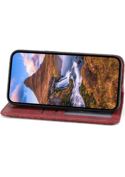 IPhone 15 Için Flip Case Pro Max El Kayışı Standı Günlük Kullanım Eşkenar Dörtgen Şekli (Yurt Dışından)