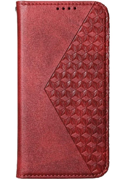 IPhone 15 Için Flip Case Pro Max El Kayışı Standı Günlük Kullanım Eşkenar Dörtgen Şekli (Yurt Dışından)