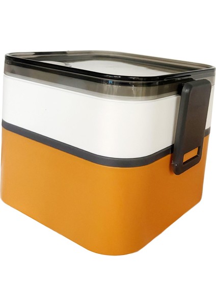 Turuncu Için Taşınabilir Mühürlü Öğle Ği Kutusu 2 Katmanlı Bento Kutusu (Yurt Dışından) modelleri