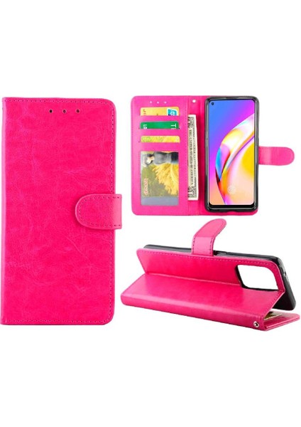 Oppo A94 4g Için Flip Case Kickstand Pu Deri Kart Tutucu Darbeye (Yurt Dışından)