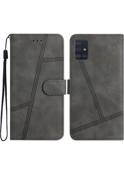 Samsung Galaxy A51 4g Için Flip Case Cüzdan Pu Deri Kart Yuvaları Tutucu (Yurt Dışından)