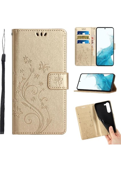 Samsung Galaxy S23 Için Kickstand Durumda Kart Tutucu Manyetik Kapatma Pu (Yurt Dışından)