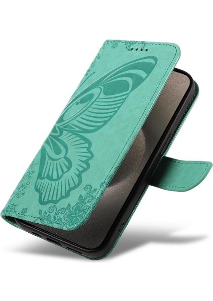 Kredi Kartı Yuvası ile IPhone 15 Pro Max Için Flip Case Ayrılabilir El Yüksek (Yurt Dışından)