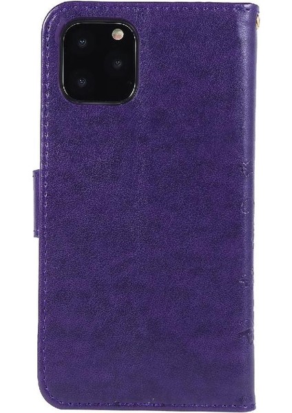 IPhone 11 Için Filp Durumda Pro Max Kart Tutucu Bilek Kayışı Kickstand Pu (Yurt Dışından)
