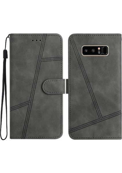 Samsung Galaxy Not 8 Için Flip Case Bilek Kayışı Tam Koruma Flip Folio (Yurt Dışından)