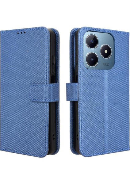 Realme C63 4g Kart Tutucu Manyetik Cüzdan Kapak Kickstand Için Kılıf (Yurt Dışından)
