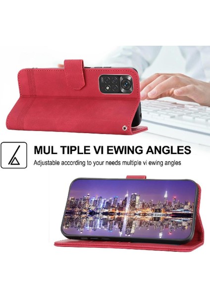 Xiaomi Redmi Not 11 Için Flip Case 4g Premium Manyetik Kapatma Bileklik (Yurt Dışından)