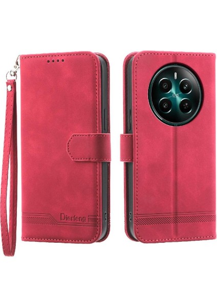 Realme 12 Artı Manyetik Kapatma Kart Yuvaları Için Flip Case Bileklik Nakit (Yurt Dışından) fırsatları