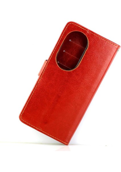 Huawei P50 Pro Kart Tutucu Pu Deri Kickstand Manyetik Için Flip Case (Yurt Dışından) modelleri