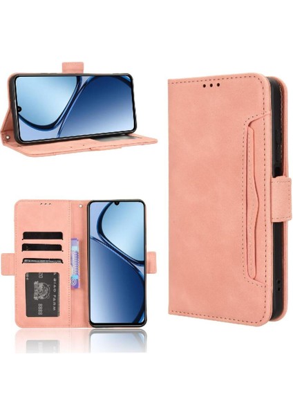 Realme C63 4g Için Kılıf Deri Cüzdan Kapak Manyetik Kapatma Ayarlanabilir (Yurt Dışından)