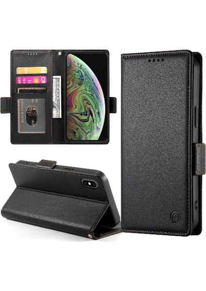 IPhone Xs Max Flip Kart Yuvaları Iş Günlük Kullanım Cüzdan Için Flip Case (Yurt Dışından)