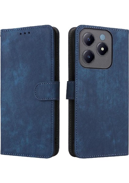 Realme C63 4g Kart Yuvaları Için Kılıf Kapak Rfıd Engelleme Manyetik Kapatma Pu (Yurt Dışından)