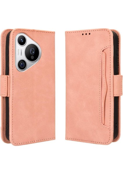 Huawei Pura 70 Için Kılıf Deri Cüzdan Kapak Ayarlanabilir Ayrılabilir Kart (Yurt Dışından)