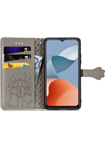 Zte A34 Karikatür Hayvanlar Için Flip Case Kısa Kayış Deri Kılıf Kapak Çevirin (Yurt Dışından) modelleri